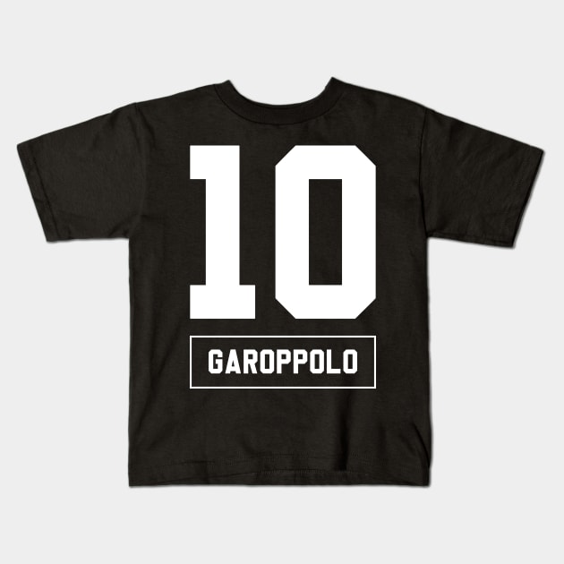 Jimmy Garoppolo San Francisco 49ers Kids T-Shirt by Cabello's